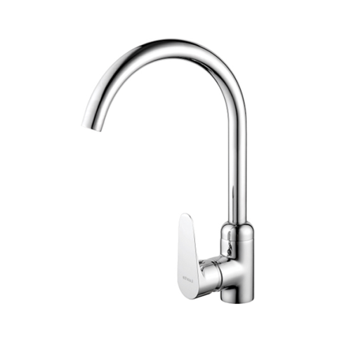 [Luxta] Vòi rửa chén nóng lạnh (Cần cong, tay gật gù, bao gồm dây cấp) L3222X6