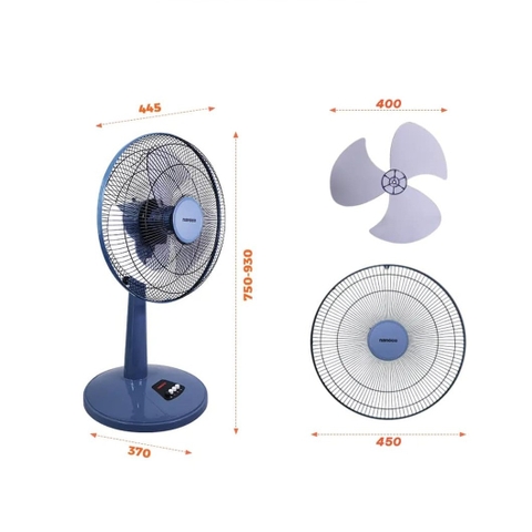 Quạt lửng cơ NLF1623BL 47W (xanh) Nanoco