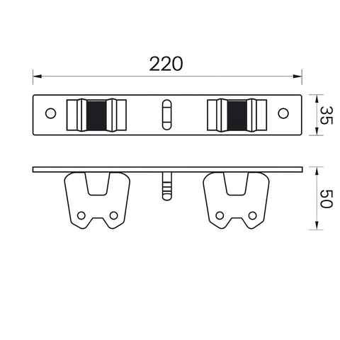 [Luxta] Kẹp treo chổi lau nhà LS105