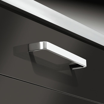 [Hafele] Tay Nắm Tủ H1385 146X28 (Crom Bóng) 110.34.265