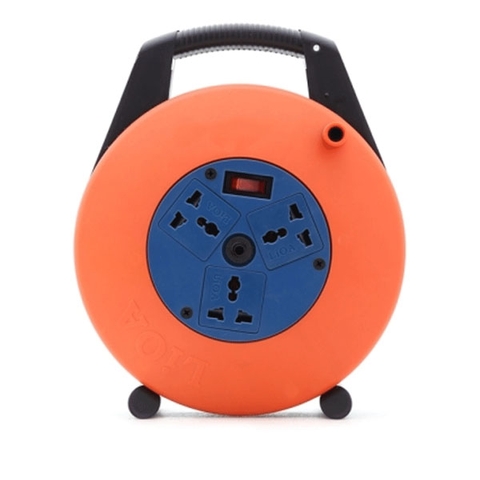 Ổ cắm kéo dài quay tay 10M kiểu xách tay Lioa XTD10-2-15A