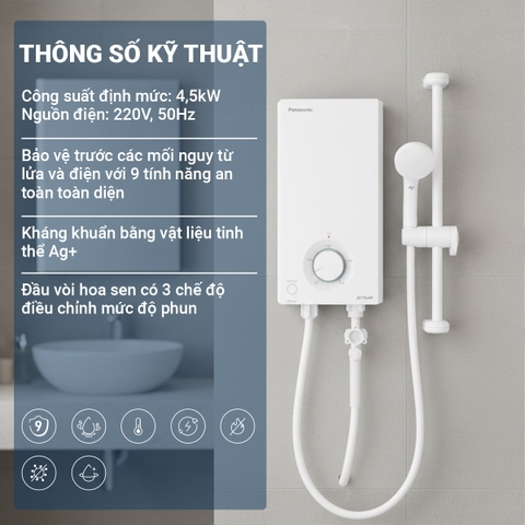 Máy nước nóng V-series DH-4VS1VW [Panasonic]