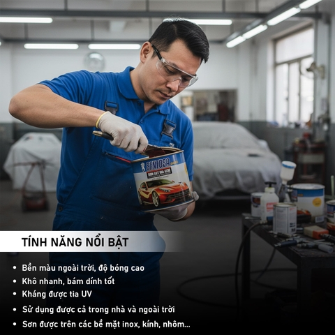 Sơn sắt mạ kẽm Sentosa 1 TP SE