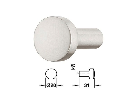 [Hafele] Tay Nắm Tủ H1340 (Niken Mờ/Crom Bóng/Trắng mờ)