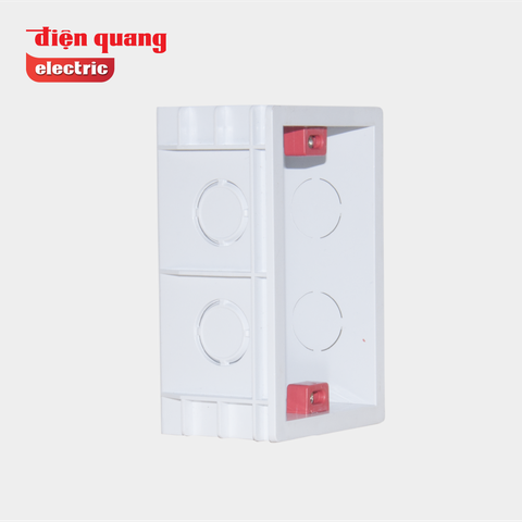 Hộp đế âm tường DQHome ĐQ IW1 BB WR ( màu trắng đỏ )