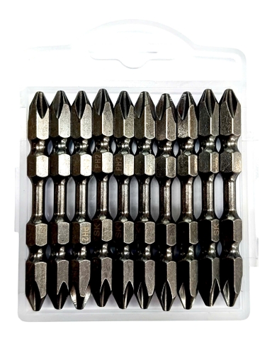 [Senka] Mũi bắn vít PH2 vật liệu S2 Taiwan NICKEL ĐEN 65MM