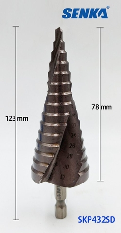 [Senka] Mũi khoan sắt tháp xoắn Ø4-32 /15BẬC 20B432