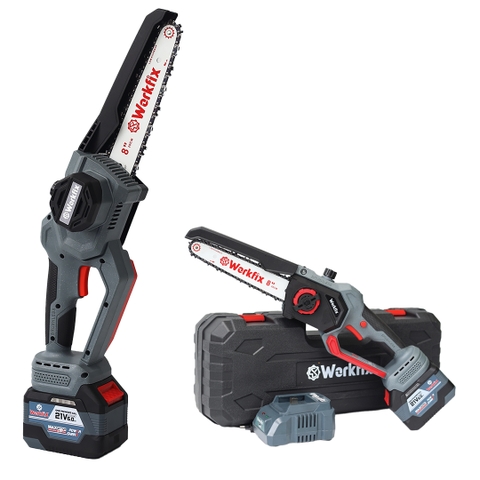 Máy Cưa Xích Pin 8inch WORKFIX WF-CS08BL – Tra Nhớt Tự Động
