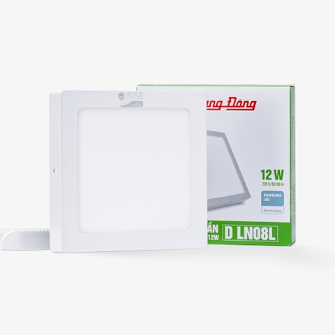 Đèn LED ốp trần LN08 170x170/12W 6500K SS