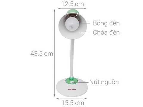 Đèn học để bàn chống cận Điện Quang ĐQ DKL15 (Cắm điện trực tiếp)
