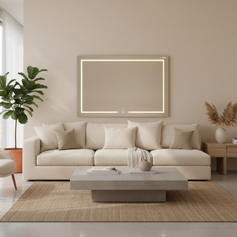 Gương LED Âm Tường 6000K Cảm Ứng – 800×600mm | Gương GLS HQ35R68