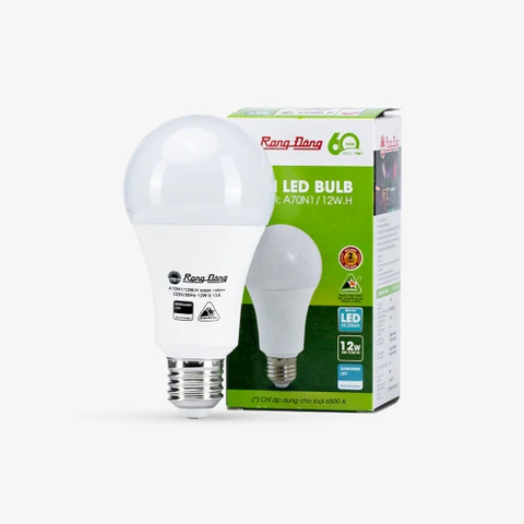[Rạng Đông] Đèn LED Bulb Tròn 12W A70N1