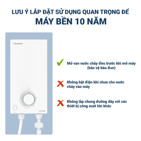 Máy nước nóng có bơm tăng áp dòng V-series DH-4VP1VW [Panasonic]