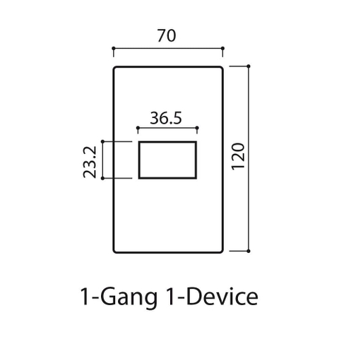 [Panasonic] Wide Series - Mặt dùng cho 1 thiết bị WEG68010MW