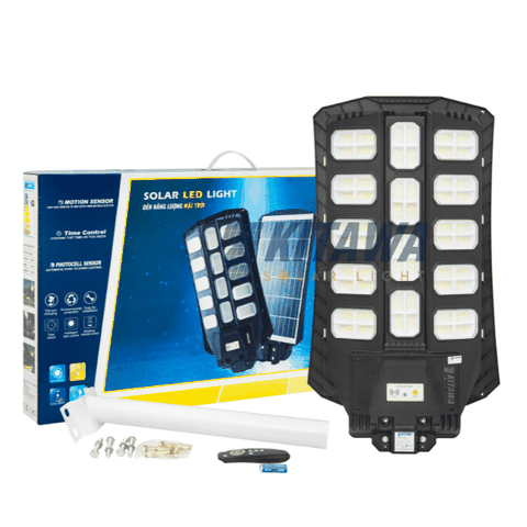 Đèn Năng Lượng Mặt Trời LT14650 – 650W, 1344 LED Siêu Sáng, Cảm Biến, Pin 36.000mAh