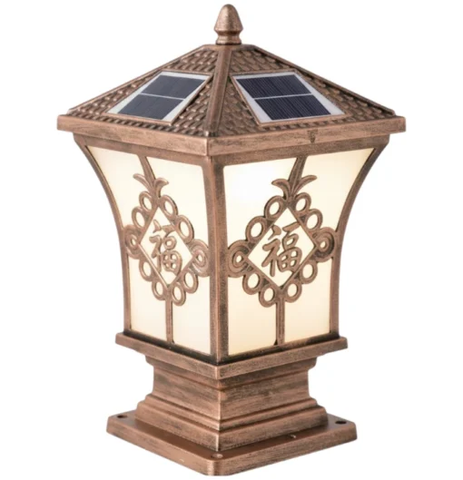 Đèn trụ cổng năng lượng mặt trời Oriana PL-0210