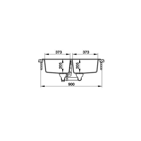[Hafele] Chậu Hafele Granstone Hs19-Gen2R90 Đen 570.35.380