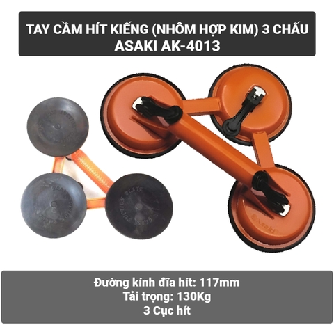 Tay cầm hít kính 1/2/3 chấu Asaki