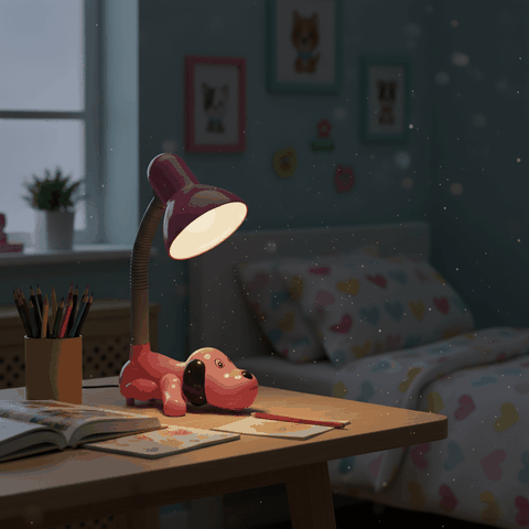 Đèn học chống cận Điện Quang kiểu con chó ĐQ DKL06 (Cắm điện trực tiếp)