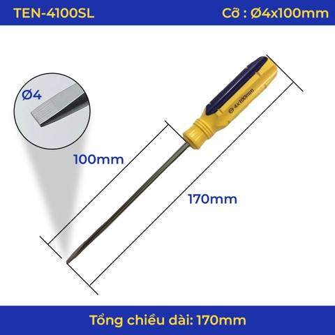 Tua vít sọc 3×100MM / 4×100MM / 6×150MM (-) Century