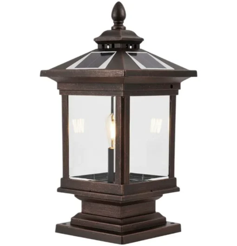 Đèn trụ cổng năng lượng mặt trời Oriana PL-0304