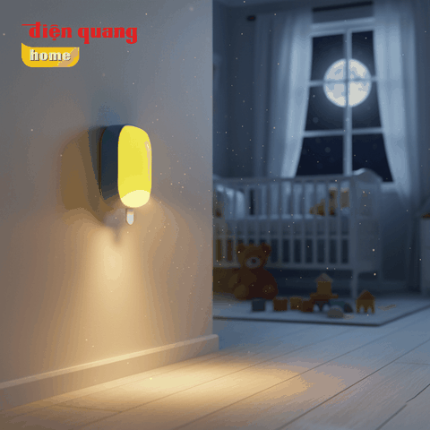 Đèn ngủ cảm biến LED Điện Quang ĐQ LNL08 WW ( Cảm biến quang, hình que kem, ánh sáng vàng )