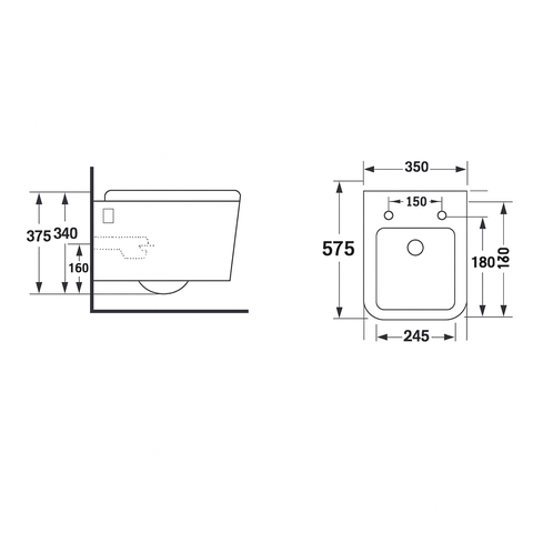 [Luxta] Bàn cầu treo tường LT-401