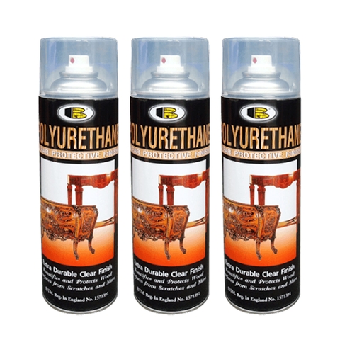 Sơn xịt PU bóng gỗ Bosny Polyurethane 600cc No.1900 (B113)