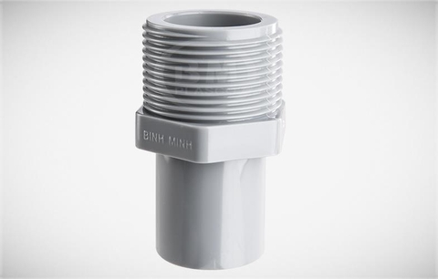 Phụ Kiện Nhựa PVC-U Nối ren ngoài phi 21 đến 114  – Hệ Inch – Bình Minh