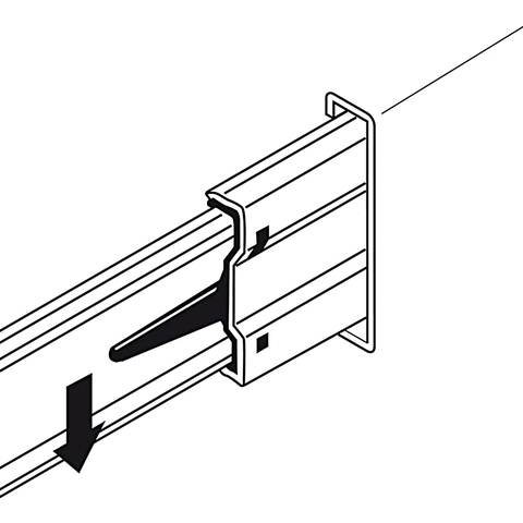 [Hafele] Ray Bi Có Giảm Chấn 45-Diy