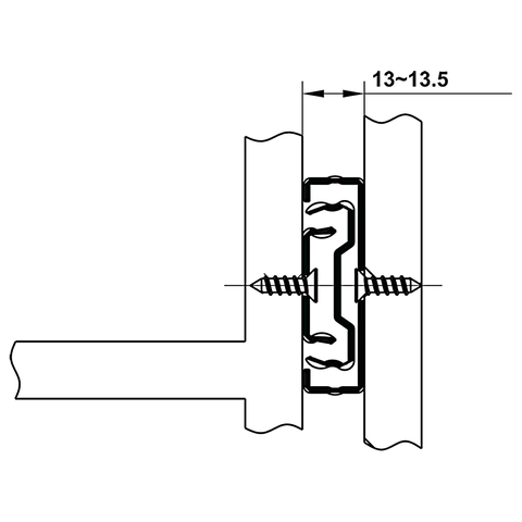 [Hafele] Ray Bi Có Giảm Chấn 45-Diy