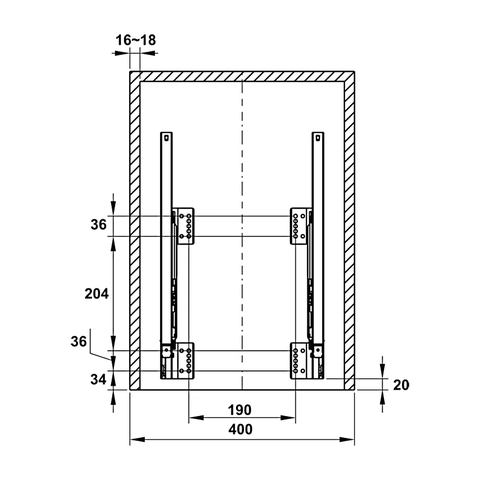 [Hafele] Thùng rác Viola 20L x 2 (xám) 503.48.505