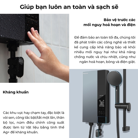 Máy nước nóng U Series DH-4UDP1VZ có bơm trợ lực [Panasonic]