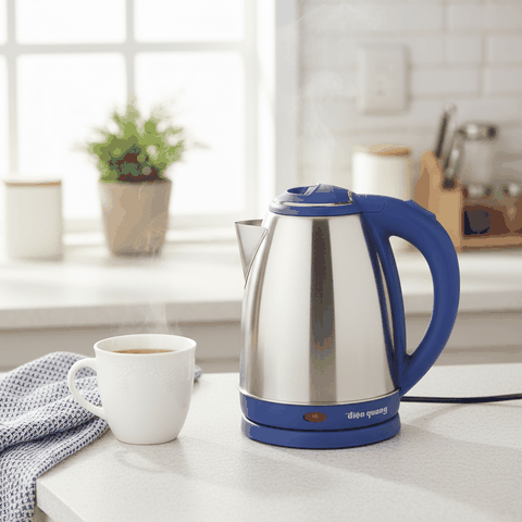 Ấm đun nước siêu tốc Điện Quang ĐQ EKT14 1518 ( 1500W, 1.8L, inox 201 mờ, nhựa PP )