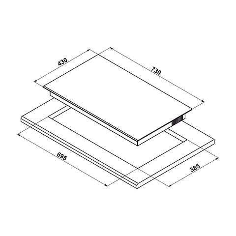 [Hafele] Bếp từ 2 vùng nấu HC-I7326B 533.09.989