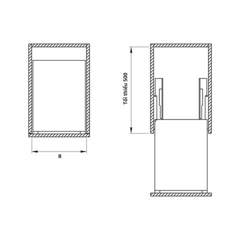 [Hafele] Rổ gia vị SONATA 400mm (có khay đũa) 549.20.020
