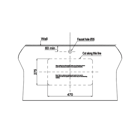 [Hafele] Chậu sứ âm bàn Sapporo 545x350x190 588.79.014
