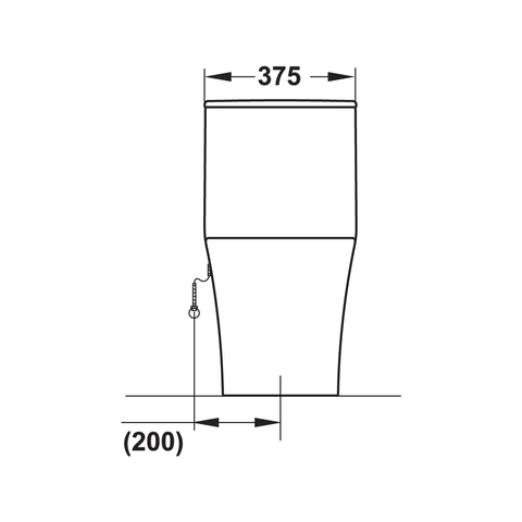 [Hafele] Bồn cầu 1-Khối Regal 380x695x730 588.79.407