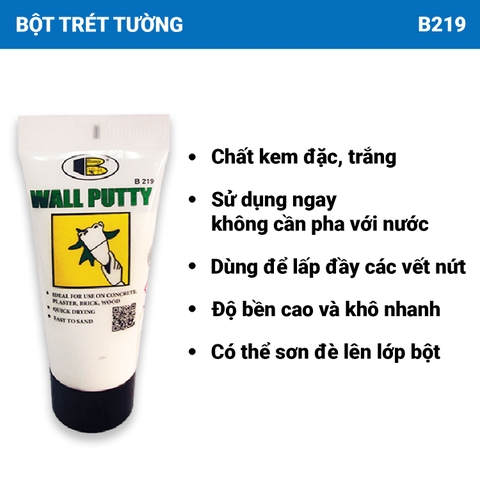 Bột Trét Tường Wall Putty Bosny B219