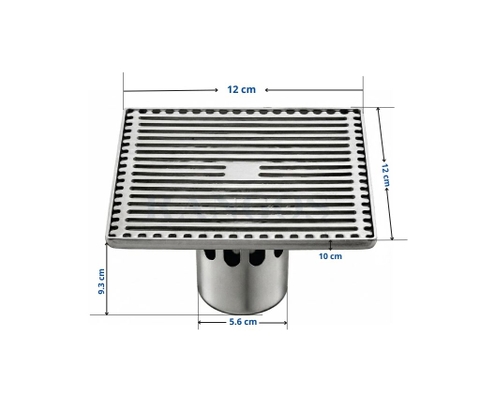 [Rangos] Thoát sàn nhà tắm cao cấp INOX 304 RG-D120V2