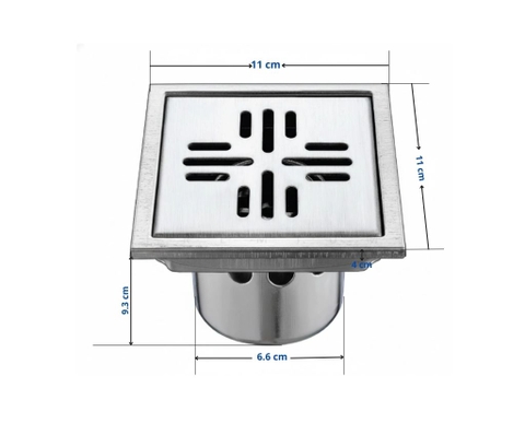 [Rangos] Thoát sàn nhà tắm cao cấp INOX 304 RG-D110V1