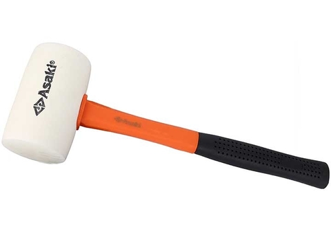 Búa cao su trắng cán nhựa cao cấp 350-750G Asaki