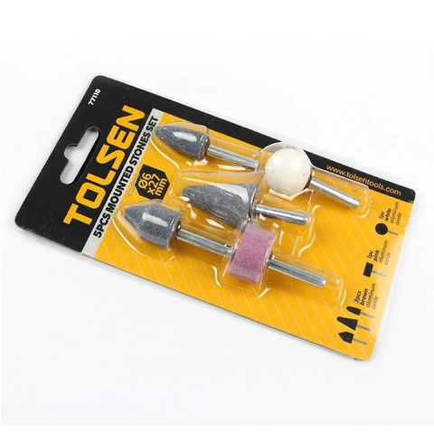 77110 Bộ 5 mũi đá mài Tolsen 25/100