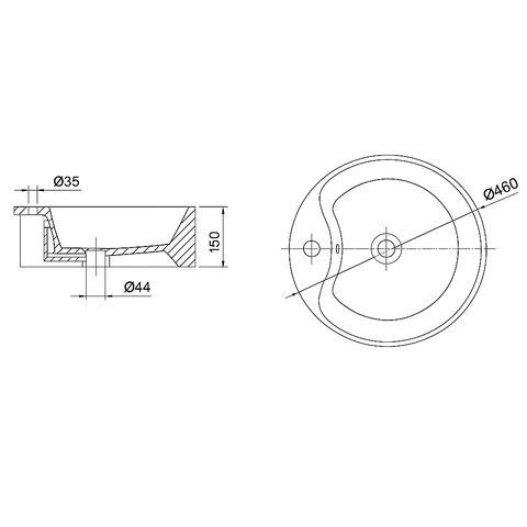 [Luxta] Chậu rửa Lavabo LL-401-46T