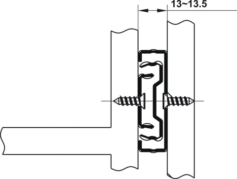 [Hafele] Ray Bi 3 Tầng Nhấn Mở 45/300Mm -Diy 494.02.081