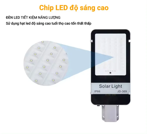 Đèn 300W JD-369 - Đèn Năng Lượng Mặt Trời Jindian 300W JD-369