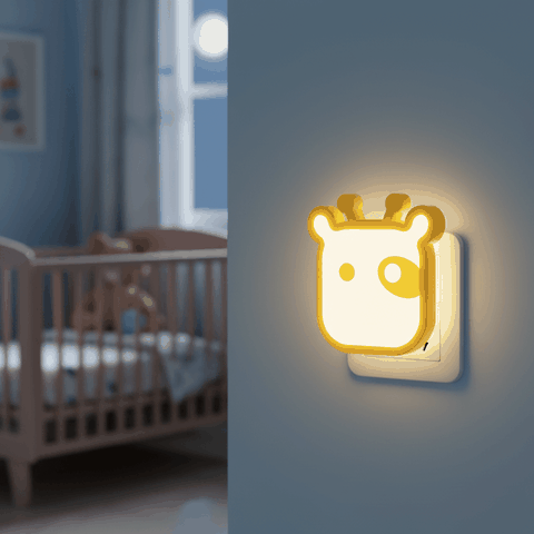 Đèn ngủ cảm biến LED Điện Quang ĐQ LNL03 WW ( Cảm biến quang, hình con bò, ánh sáng vàng )