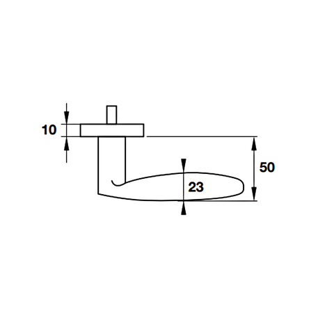 [Hafele] Bộ Tay Nắm Gạt = Kl, Đb Pvd 903.98.147