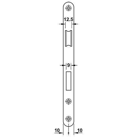 [Hafele] Thân Khoá Sashlock, Bs 55/72Mm Pb 911.02.154