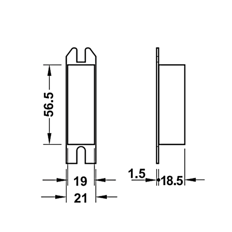 [Hafele] Thân Khóa Chốt Chết 55/24Mm =Kl 911.22.490